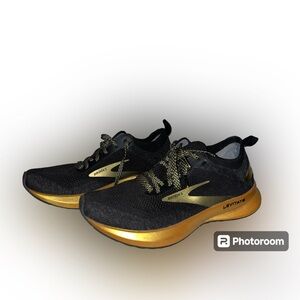 Brooks Black and Gold Women's Shoes